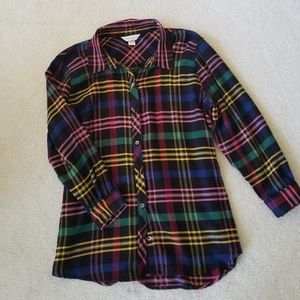 NWOT Soft Plaid Tunic